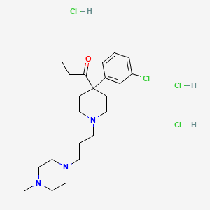 1-(4-(3-Chlorophenyl)-1-(3-(4-methyl-1-piperazinyl)propyl)-4-piperidinyl)1-propanone 3HCl