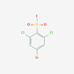molecular formula C6H2BrCl2FO2S B12054089 4-Bromo-2,6-dichlorobenzene-1-sulfonyl fluoride 