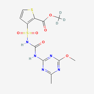 molecular formula C12H13N5O6S2 B12054112 Thifensulfuron-methyl (Methoxycarbonyl-d3) 