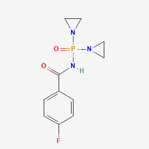molecular formula C11H13FN3O2P B1205415 Fluorobenzotepa CAS No. 726-92-1
