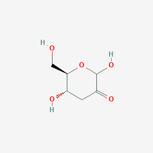 molecular formula C6H10O5 B12054158 (5S,6R)-2,5-Dihydroxy-6-(hydroxymethyl)dihydro-2H-pyran-3(4H)-one 