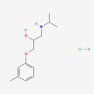 molecular formula C13H22ClNO2 B1205416 Toliprolol hydrochloride CAS No. 306-11-6