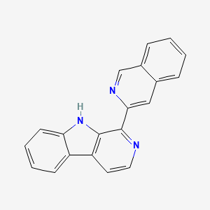 molecular formula C20H13N3 B1205423 Nitramarine CAS No. 95360-17-1