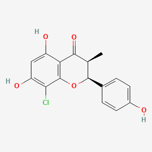 (2S-cis)-8-Chloro-2,3-dihydro-5,7-dihydroxy-2-(4-hydroxyphenyl)-3-methyl-4H-1-benzopyran-4-one