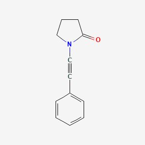 molecular formula C12H11NO B12054300 1-(2-Phenylethynyl)-2-pyrrolidinone 