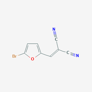 molecular formula C8H3BrN2O B12054316 Propanedinitrile, [(5-bromo-2-furanyl)methylene]- CAS No. 56656-96-3