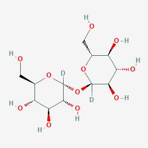 molecular formula C12H22O11 B12054348 D-(+)-Trehalose-d2 
