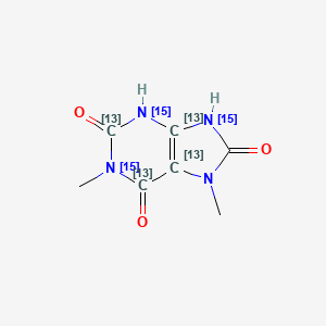 molecular formula C7H8N4O3 B12054423 1,7-dimethyl-3,9-dihydropurine-2,6,8-trione 