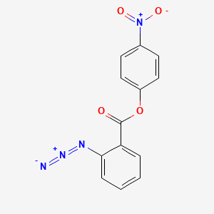 molecular formula C13H8N4O4 B1205443 4-Nitrophenyl 2-azidobenzoate CAS No. 78995-59-2