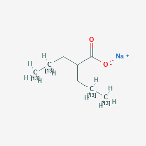 molecular formula C8H15NaO2 B12054442 sodium;2-(2,3-13C2)propyl(4,5-13C2)pentanoate CAS No. 1173021-77-6