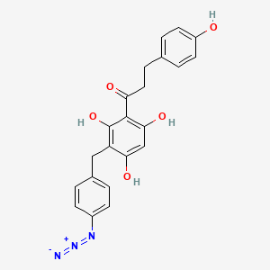 1-Propanone, 1-(3-((4-azidophenyl)methyl)-2,4,6-trihydroxyphenyl)-3-(4-hydroxyphenyl)-