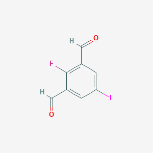 molecular formula C8H4FIO2 B12054454 2-Fluoro-5-iodoisophthalaldehyde 