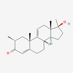 17beta-Hydroxy-2alpha,17-dimethyl-4,9(11)-androstadien-3-one