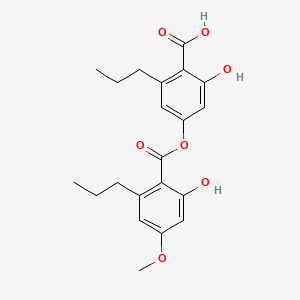 B1205451 Divaricatic acid CAS No. 491-62-3