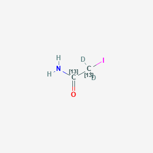 molecular formula C2H4INO B12054533 2-Iodoacetamide-1,2-13C2-2,2-d2 CAS No. 1619234-07-9