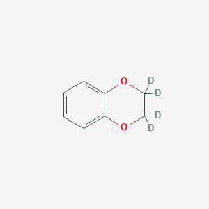 molecular formula C8H8O2 B12054573 1,4-Benzodioxin-2,3-d2, 2,3-dihydro-d2- 