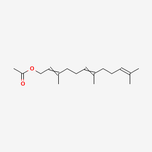 molecular formula C17H28O2 B1205464 3,7,11-Trimethyldodeca-2,6,10-trienyl acetate CAS No. 29548-30-9