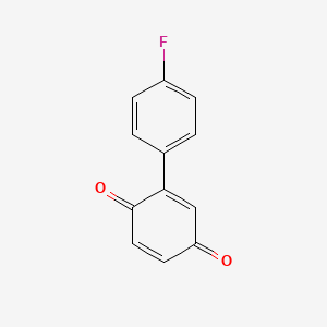 molecular formula C12H7FO2 B12054647 2-(4-Fluorophenyl)cyclohexa-2,5-diene-1,4-dione CAS No. 87170-18-1