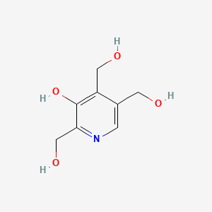 molecular formula C8H11NO4 B1205466 3-Hydroxy-2,4,5-trihydroxymethylpyridine CAS No. 29712-70-7