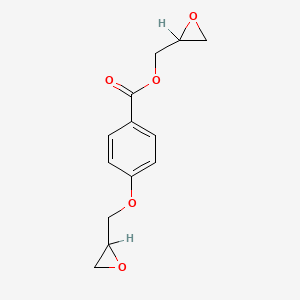 molecular formula C13H14O5 B1205471 Oxiranylmethyl alpha-oxiranyl-p-anisate CAS No. 7042-93-5