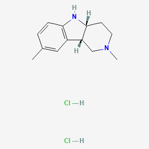 cis-(-)-2,3,4,4a,5,9b-Hexahydro-2,8-dimethyl-1H-pyrido(4,3-b)indole dihydrochloride