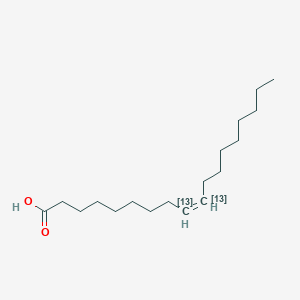 molecular formula C18H34O2 B12054736 (Z)-(9,10-13C2)octadec-9-enoic acid 