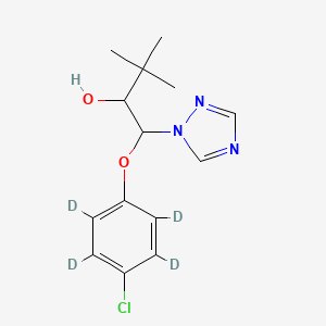 molecular formula C14H18ClN3O2 B12054757 Triadimenol-d4 