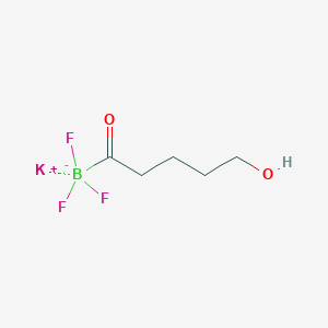 molecular formula C5H9BF3KO2 B12054804 Potassium 5-hydroxypentanoyltrifluoroborate 