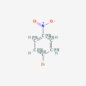 molecular formula C6H4BrNO2 B12054811 1-bromo-4-nitro(1,2,3,4,5,6-13C6)cyclohexa-1,3,5-triene CAS No. 1173022-54-2