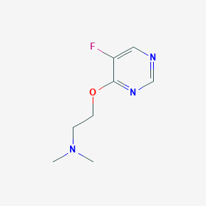 molecular formula C8H12FN3O B12054823 2-((5-Fluoropyrimidin-4-yl)oxy)-N,N-dimethylethanamine 