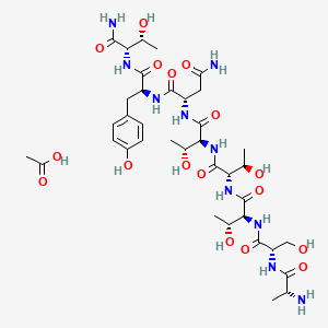 molecular formula C37H60N10O17 B12054836 DAPTA acetate CAS No. 1262750-63-9