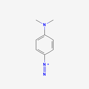 molecular formula C8H10N3+ B1205484 4-(Dimethylamino)benzenediazonium CAS No. 19262-85-2