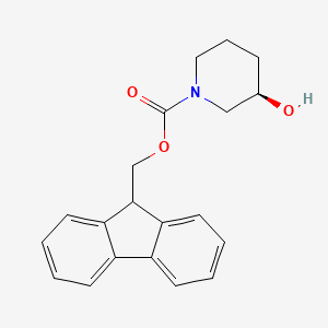 molecular formula C20H21NO3 B12054844 (R)-1-FMOC-3-hydroxypiperidine 