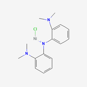 molecular formula C16H20ClN3Ni- B12054864 bis[2-(dimethylamino)phenyl]azanide;chloronickel 