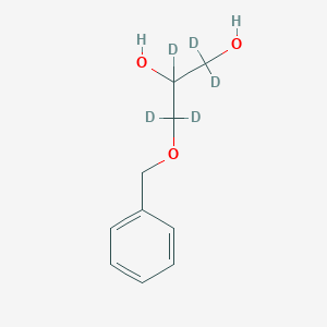 molecular formula C10H14O3 B12054871 1,1,2,3,3-Pentadeuterio-3-phenylmethoxypropane-1,2-diol 