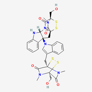 molecular formula C31H30N6O6S4 B1205490 Chaetomin 