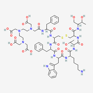 molecular formula C63H87N13O19S2 B1205498 Pentetreotide 