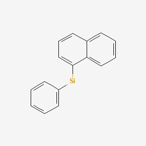 molecular formula C16H12Si B12055025 Silane, naphthalenylphenyl- CAS No. 106340-43-6