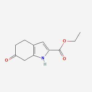 molecular formula C11H13NO3 B12055043 Ethyl 6-oxo-4,5,6,7-tetrahydro-1H-indole-2-carboxylate 