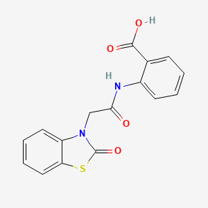 2-[2-(2-Oxo-benzothiazol-3-yl)-acetylamino]-benzoic acid