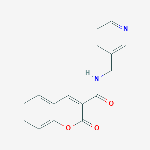 2-oxo-N-(3-pyridinylmethyl)-1-benzopyran-3-carboxamide