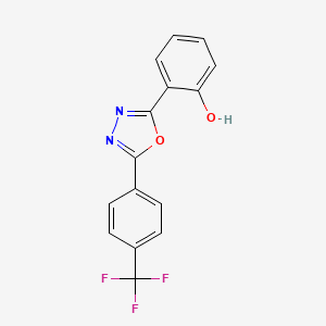 2-{5-[4-(Trifluoromethyl)phenyl]-1,3,4-oxadiazol-2-yl}phenol