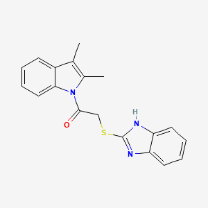 2-(1H-benzimidazol-2-ylthio)-1-(2,3-dimethyl-1-indolyl)ethanone