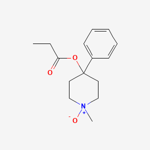 1-Methyl-4-phenyl-4-piperidinol propionate N-oxide