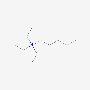 molecular formula C11H26N+ B1205514 Pentyltriethylammonium CAS No. 21735-68-2