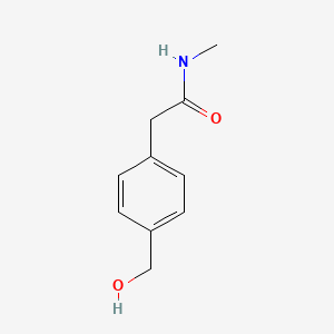 molecular formula C10H13NO2 B12055172 p-Hydroxymethylpenylacetamidometyl polystyrene (100-200 mesh, 0.7-1.3 mmol/g) 