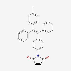 molecular formula C31H23NO2 B12055188 1-{4-[1,2-Diphenyl-2-(p-tolyl)vinyl]phenyl}-1H-pyrrole-2,5-dione 
