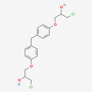 molecular formula C19H22Cl2O4 B12055261 Bis[4-(3-chloro-2-hydroxypropoxy)phenyl]methane 