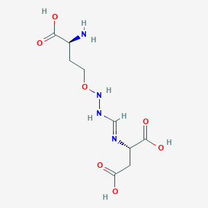 L-Aspartic acid, N-(((3-amino-3-carboxypropoxy)amino)iminomethyl)-, (S)-