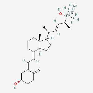 molecular formula C28H44O2 B12055308 25-Hydroxyvitamin D2 (25,26,27-13C3) 